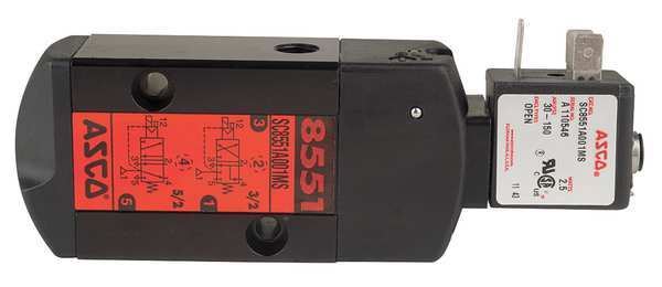 120V AC Anodized Aluminum Pilot Solenoid Valve, Universal, 1/4 in Pipe Size