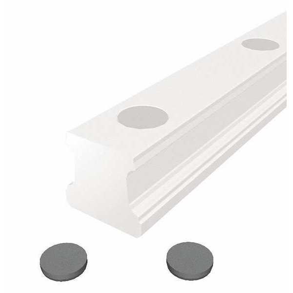 Plastic Rail Plugs, OD 10 mm, PK25