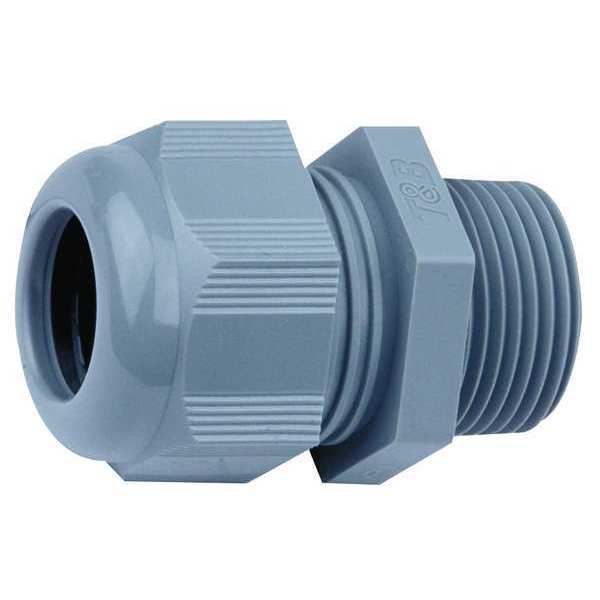 Liquid Tight Connector, 1/2 in., Cord, Gray
