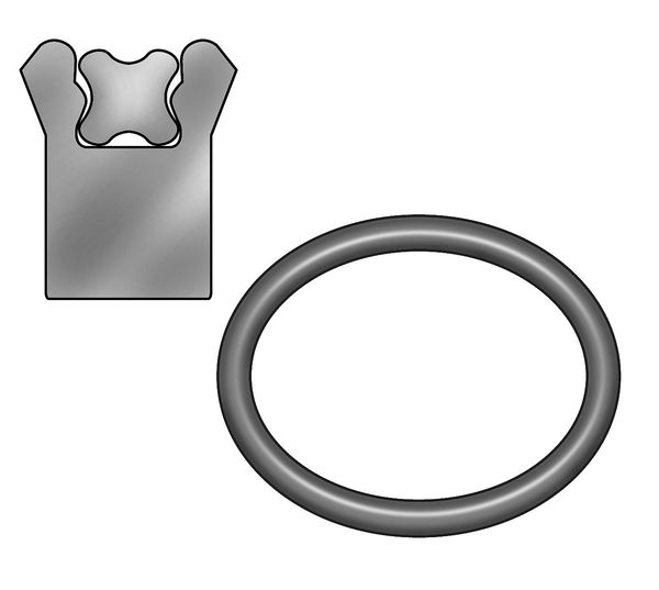 Rod Seal, 2 1/2 ID x 3 OD, 1/4 W x 3/8 H