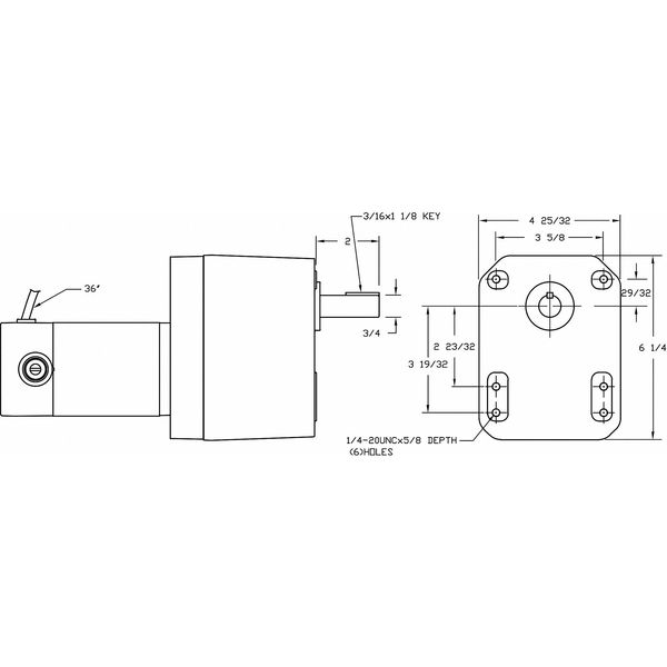 DC Gearmotor, 660.0 in-lb Max. Torque, 13 RPM Nameplate RPM, 90V DC Voltage