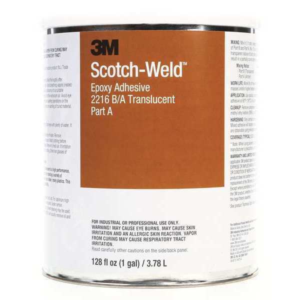 Epoxy Adhesive, 2158 Series, Gray, 1:01 Mix Ratio, 10 hr Functional Cure, Can