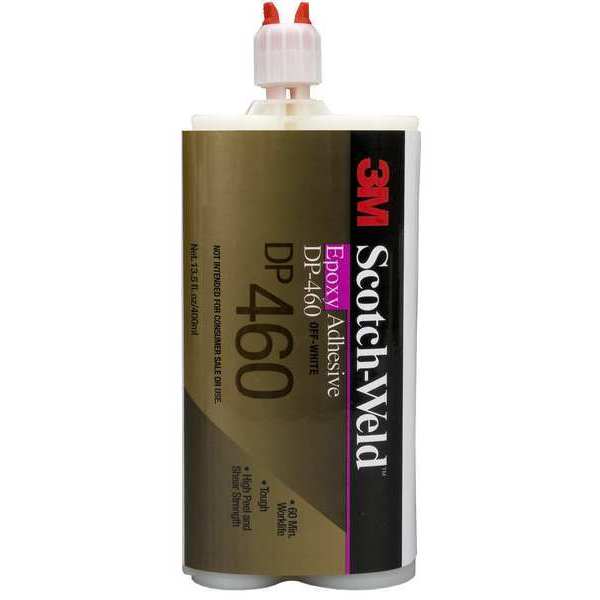 Epoxy Adhesive, DP460 Series, Off-White, 2:01 Mix Ratio, 4 hr Functional Cure, Dual-Cartridge