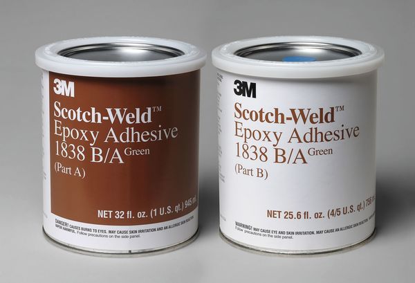 Epoxy Adhesive, 1838 Series, Green, 4:05 Mix Ratio, 8 hr Functional Cure, Can
