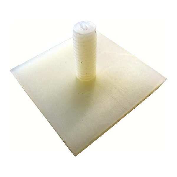 Weld Stud, #10-32, 0.578 in + adhesive backing, Adhesive Backed, Nylon, Plain Finish, 25 PK
