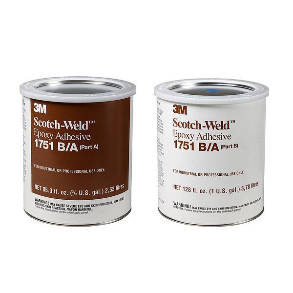 Epoxy Adhesive, 1751 Series, Gray, 3:02 Mix Ratio, 10 hr Functional Cure, Can