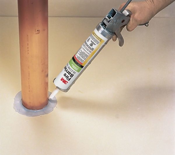 Fire Barrier Sealant, 10.3 oz., Gray, PK12