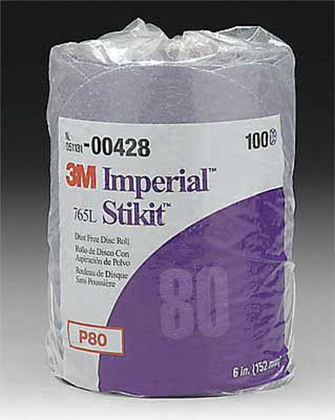 PSA Disc Roll, No Hole, 6 In, 80G, AlO, PK400