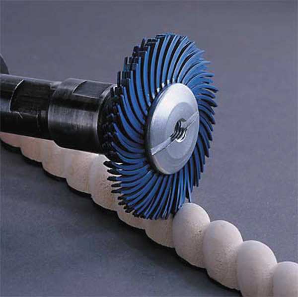 Radial Bristle Disc, TC, 2 In Dia, 80G, PK80