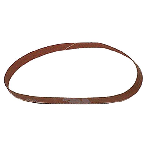 Sanding Belt, Coated, 1/2 in W, 12 in L, 80 Grit, Medium, Ceramic, 777F, Orange