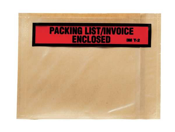 Packing List Envelope, Clear, PK1000, Height: 6