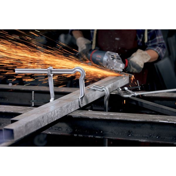 18 in Bar Clamp Steel Handle and 4 3/4 in Throat Depth