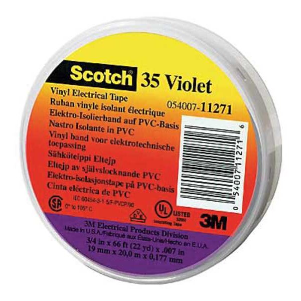 Electrical Tape, 7 mil, 1/2