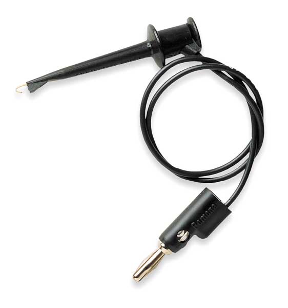 Mini Hook Test Lead, 60 In. L, Red, 300VAC