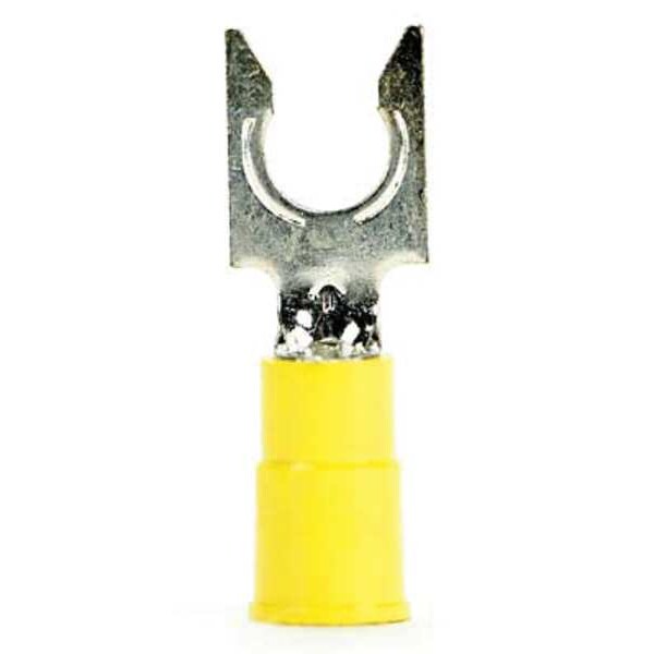 12-10 AWG Vinyl Locking Fork Terminal 1/4