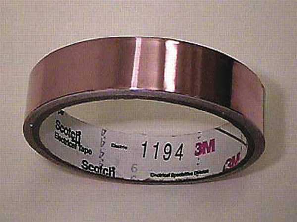 Foil Tape, 3/4 In. x 36 Yd., Copper, PK12