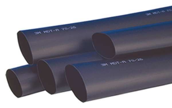 Shrink Tubing, 1.1in ID, Black, 4ft, PK20