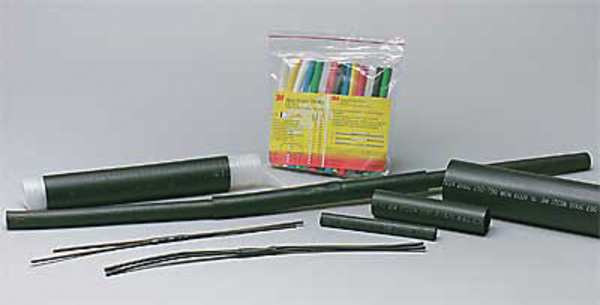 Shrink Tubing, 0.25in ID, Black, 6in, PK100