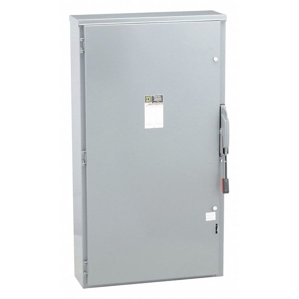 Fusible Safety Switch, Heavy Duty, 240V AC/250V DC, 2PST, 400 A, NEMA 3R