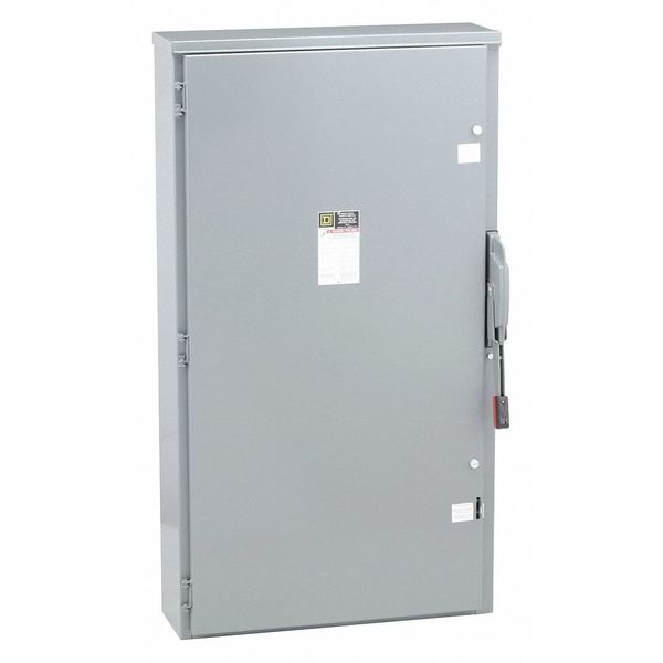 Fusible Safety Switch, Heavy Duty, 240V AC, 3PST, 400 A, NEMA 3R