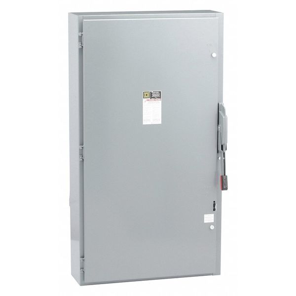 Fusible Safety Switch, Heavy Duty, 600V AC, 3PST, 400 A, NEMA 1