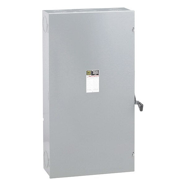 Fusible Safety Switch, General Duty, 240V AC/DC, 2PST, 600 A, NEMA 1