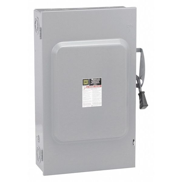 Nonfusible Safety Switch, General Duty, 240V AC, 3PST, 200 A, NEMA 1