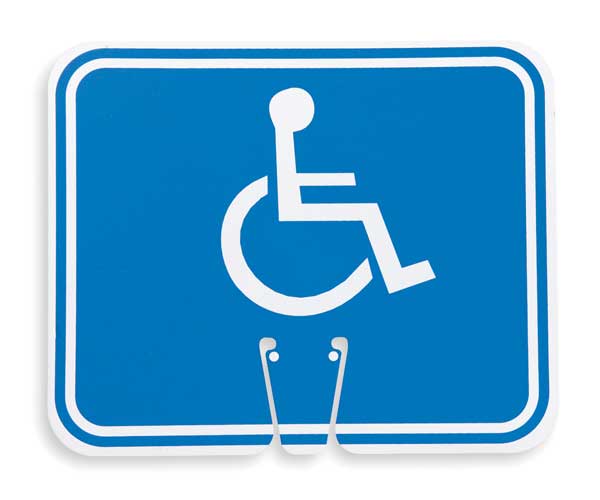 Traffic Cone Sign, 10 1/2 in H, 12 3/4 in W, 03-550-H