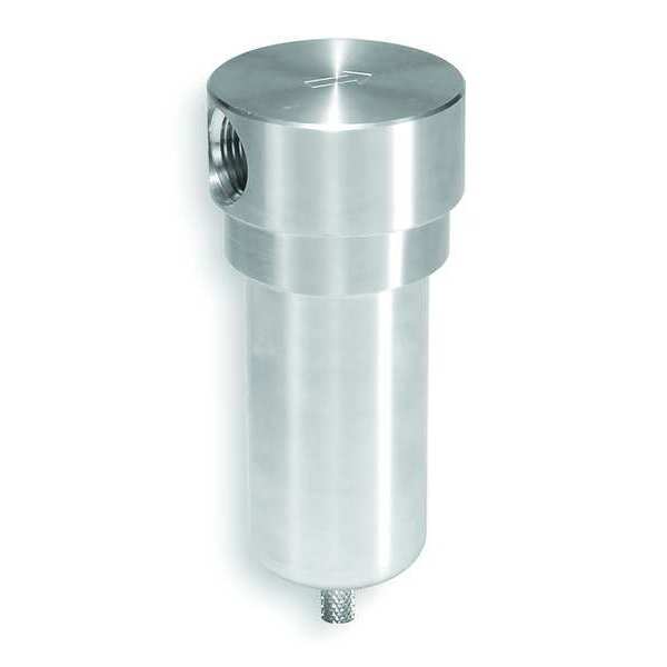 Pneumatic Filter, SS, 1/4 In NPT, 23 CFM