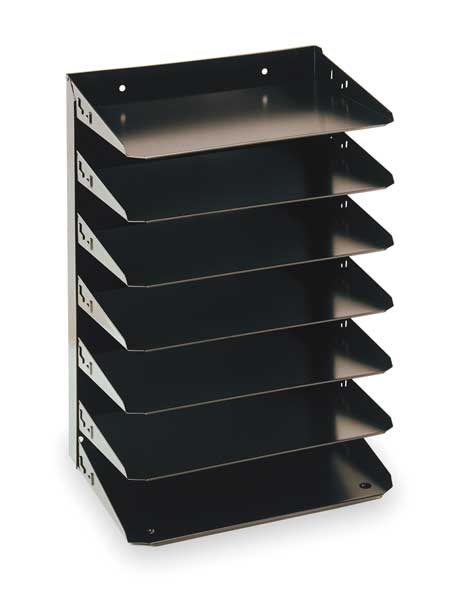 Letter Tray, Steel, 7 Horizontal