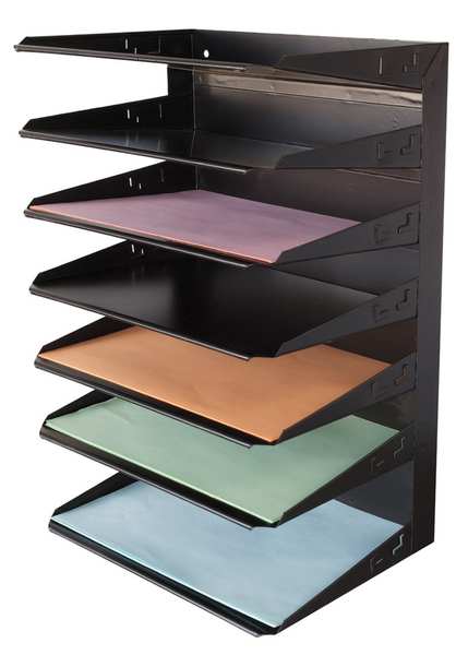 Letter Tray, Steel, 7 Horizontal