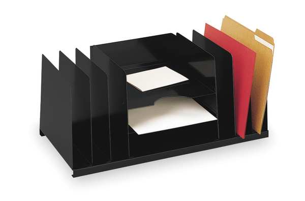 File Holder, Black, 9 Compartments
