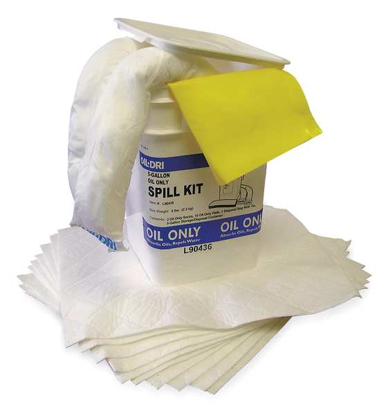 Sorbents, 4 gal. Universal Absorbed, White, Polyethylene