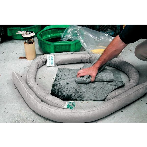 Sorbents, 5 gal. Universal Absorbed, White, Polyethylene