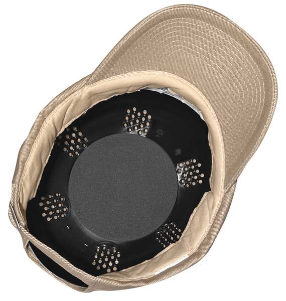 Bump Cap, Baseball Style, Khaki