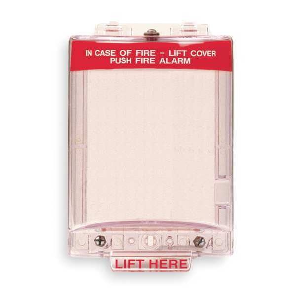 Universal Stopper, 5-7/16 in. H, Clear/Red