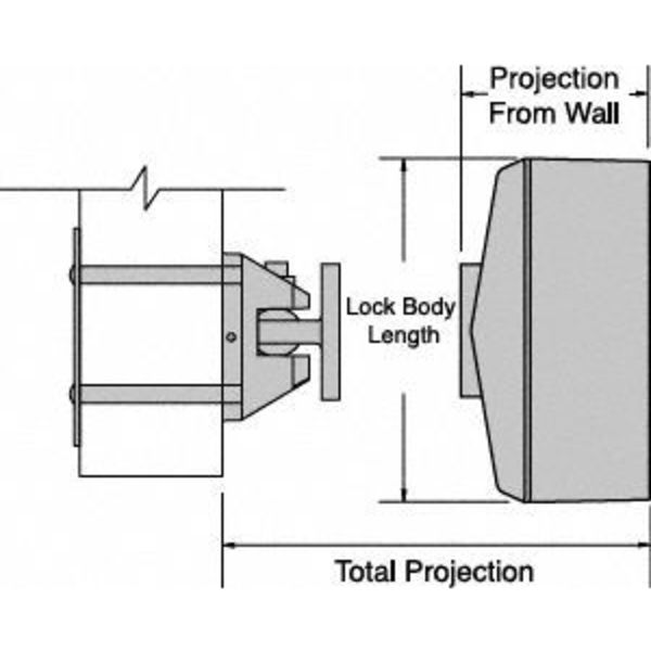 Electromagnetic Door Holder, Flush