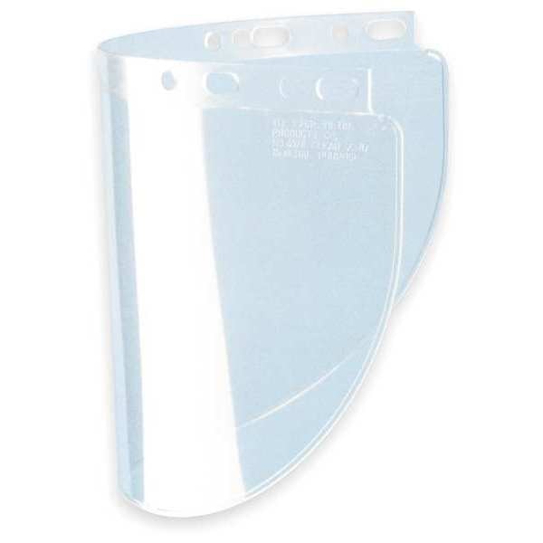 Faceshield Visor, FIBRE-METAL, Proprionate Material, Uncoated, 8 in Visor Height, Clear