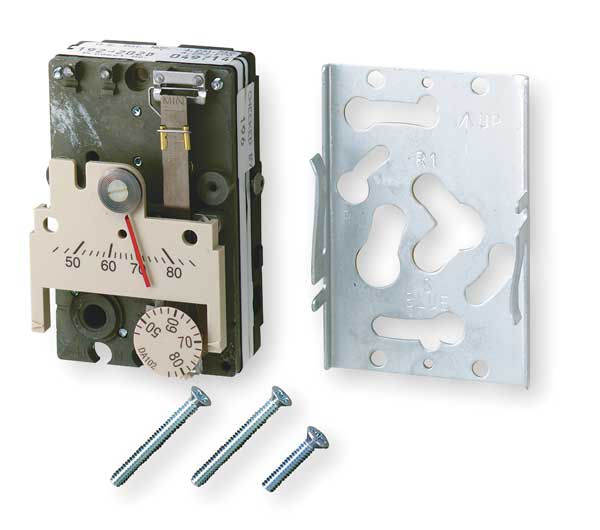 Pneumatic Thermostat, Single Temperature, Heating and Cooling, 1 Pipe