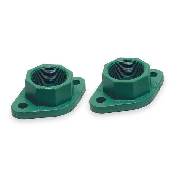 Flange, 1 1/2 In Flanged, Cast Iron, PK2