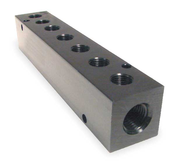 Manifold, Metal, NPT, 7-3/4 In. L