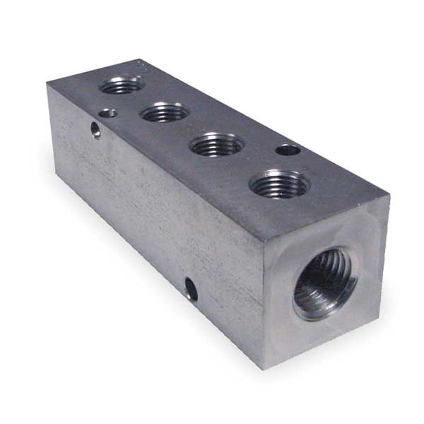 Manifold, Stainless Steel, NPT, 3-1/4 In. L