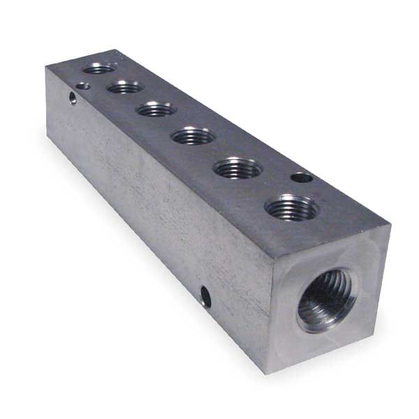Manifold, Stainless Steel, NPT, 4-3/4 In. L