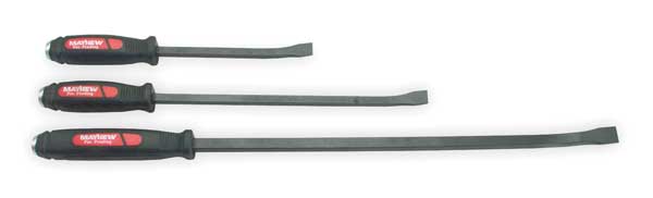 Curvd Pry Bar Set, Hardnd and Temprd Stel