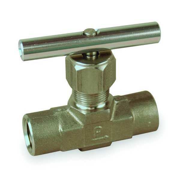 Needle Valve, Straight, 316 SS, 1/2 In, FNPT