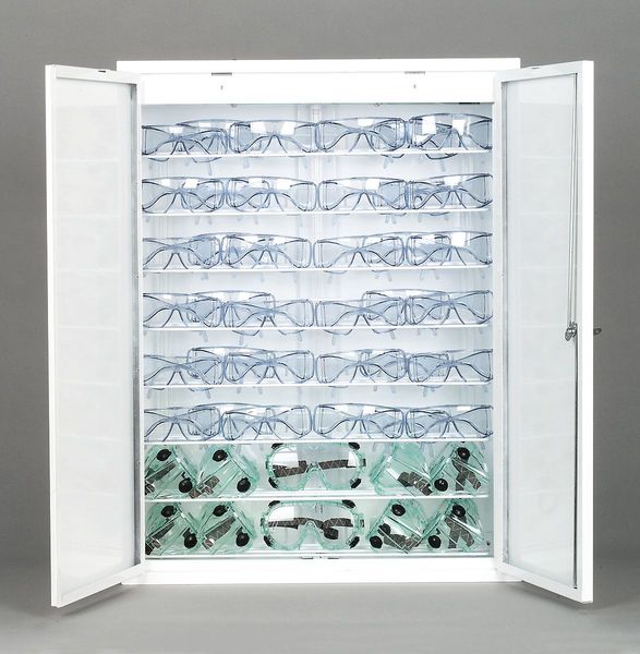 Eyewear Germicidal Cabinet, White