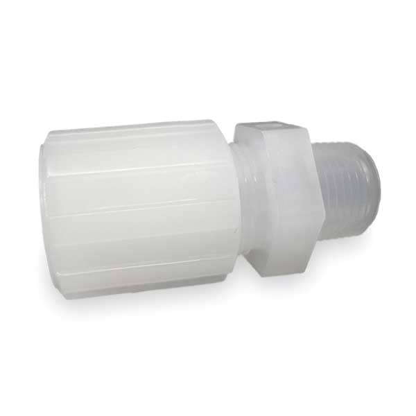 Male Straight Adapter, 45 deg., Flare