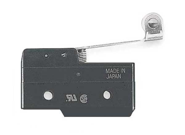 Industrial Snap Action Switch, Hinge Roller, Lever Actuator, SPDT, 20A @ 480V AC Contact Rating