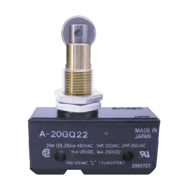 Industrial Snap Action Switch, Panel Mount, Plunger, Roller Actuator, SPDT