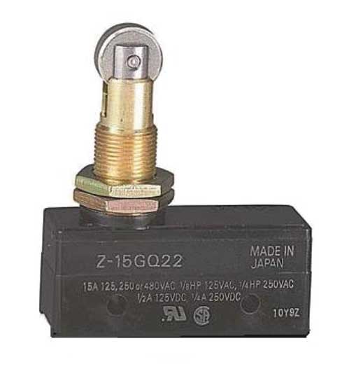 Industrial Snap Action Switch, Panel Mount, Plunger, Roller Actuator, SPDT